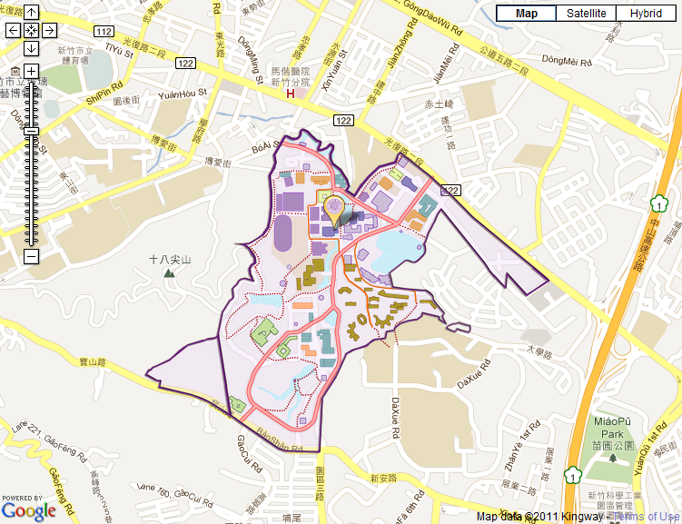 NTHU campus map