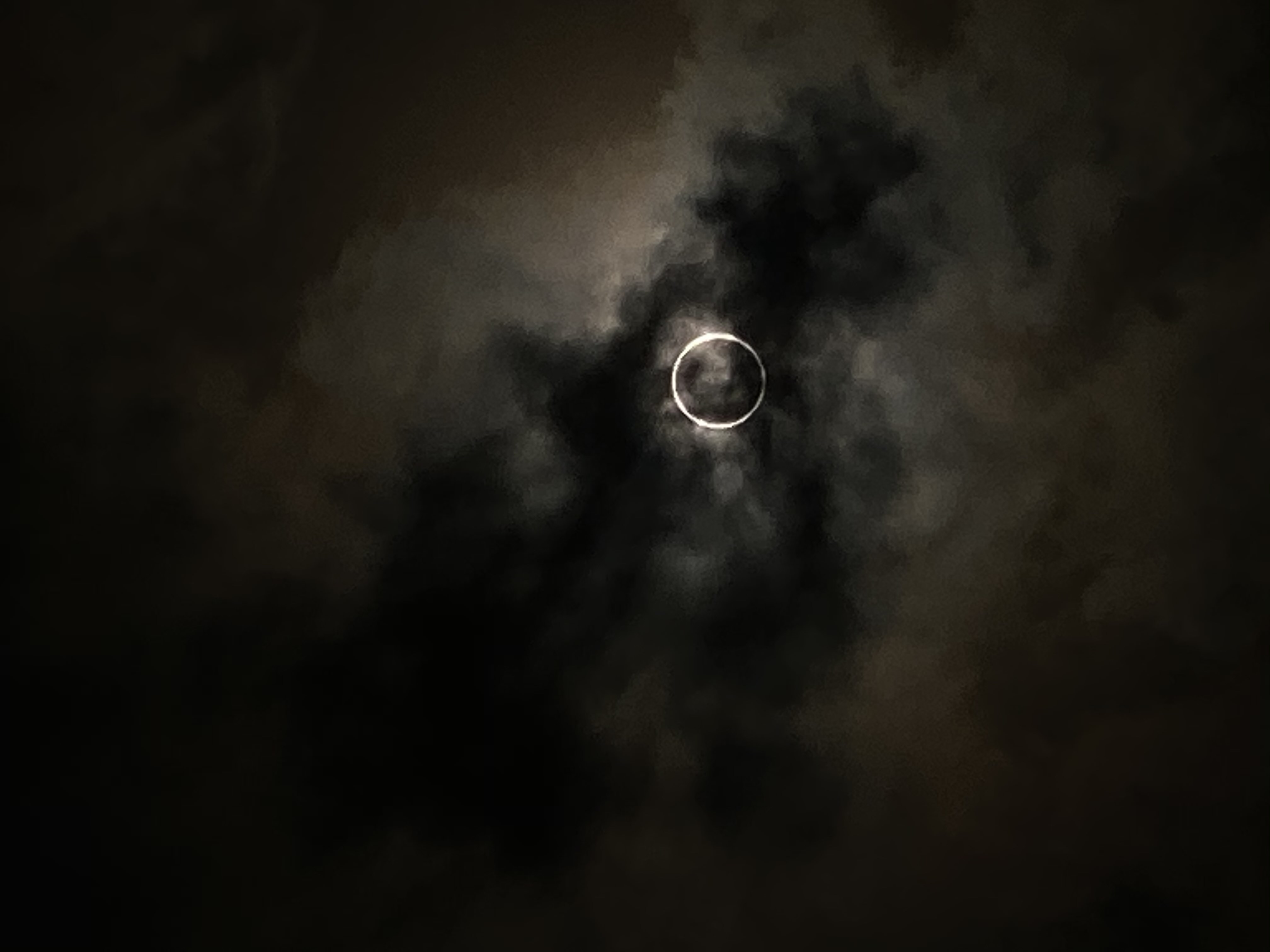 Taitung cloudy solar eclipse
